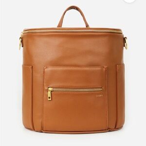 Fawn Design Leather Backpack Diaper Bag